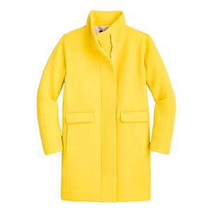 NWT J.Crew New Cocoon Coat in Ripe Quince Italian Stadium-Cloth Wool Jacket 2T - Picture 1 of 4