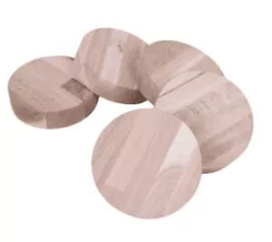 Eiche Runde Holzscheibe Rund Holz Leimholz Platte Tischplatte Scheiben Rundholz - Bild 1 von 4