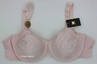 NWT WACOAL 855335 "Surreal Comfort" Full Figure Soft Cup Underwire Bra Baby Pink - Image 1 of 4