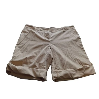 Pantalones cortos enrollables cargo resistentes a la intemperie para mujer talla 16 caqui Gorpcore Preppy Foto 1 de 4