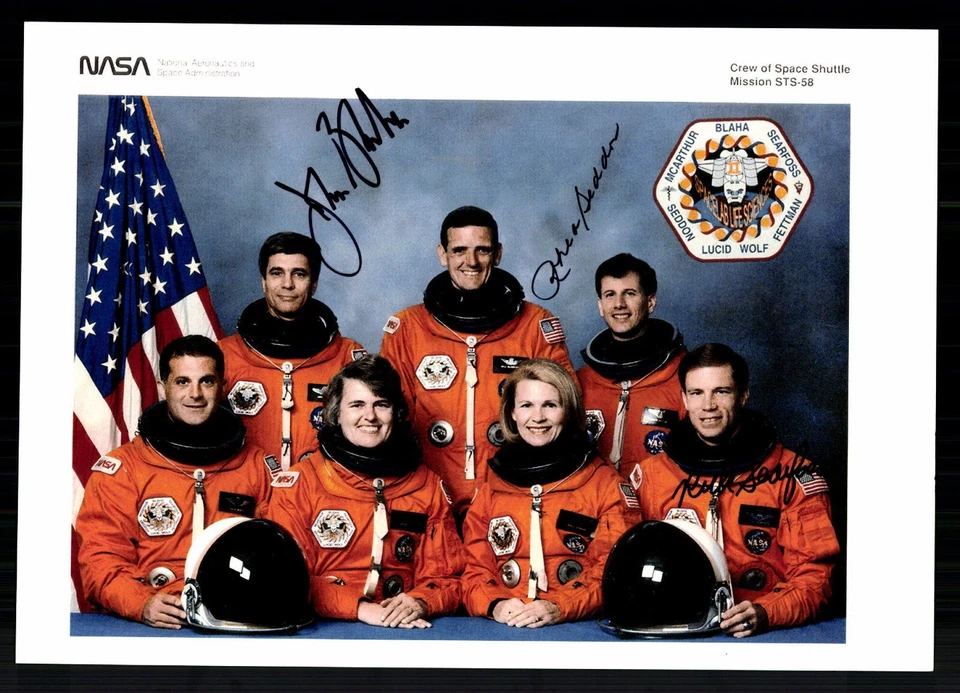 STS-58 NASA Mission Von 3 Original Signiert # G 43811 - Bild 1 von 2