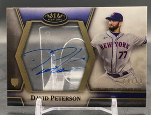 David Peterson 2021 Topps Tier One Clear RC Rookie Auto 6/10 #CIA-DP