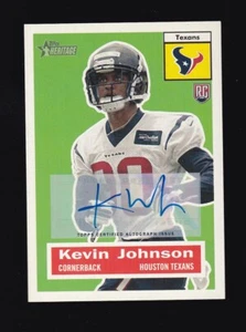 2015 Topps Heritage Kevin Johnson Autograph Rookie #6 Houston Texans - Picture 1 of 2