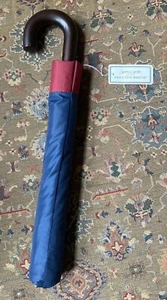 Pierre Cardin Classic Vintage Mini Umbrella with Wooden Handle - Picture 1 of 13