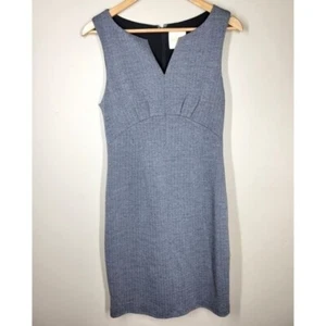 ModCloth Herringbone Sheath Pencil Dress Medium Career Office Sleeveless  - Picture 1 of 7