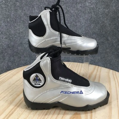 Женские удобные лыжные ботинки Fischer SI 36 NF Nordic Xc на молнии серебристые Thinsulate - Изображение 1 из 4