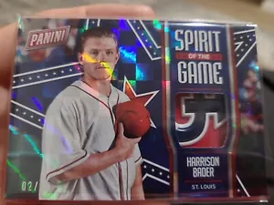 💥2018 Panini Spirit of the Game PATCH Harrison Bader Rookie RC YANKEES💥2/10 - Bild 1 von 4