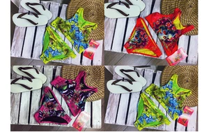 Ed Hardy Girls Summer Bikini Set in Red Hot Pink and Lemon 2 - 14 Years BNWT !!! - Picture 1 of 1
