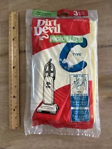 Genuine Dirt Devil MicroFresh Vacuum bag Type C Pack Of 3 - Picture 1 of 5
