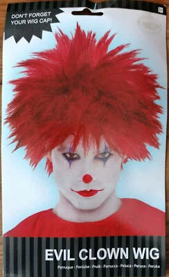 Evil Clown Wig Perücke Halloween Horror Clown Karneval Fasching Amscan