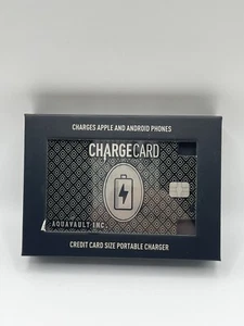 AquaVault ChargeCard Credit Card Size Charger fits in your wallet! 2300mAh New! - Photo 1 sur 6
