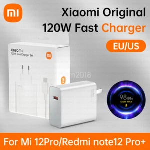 Adaptateur chargeur mural rapide Xiaomi 120 W câble USB-C MI12/13 Pro Redmi Note 12Pro + - Photo 1 sur 13