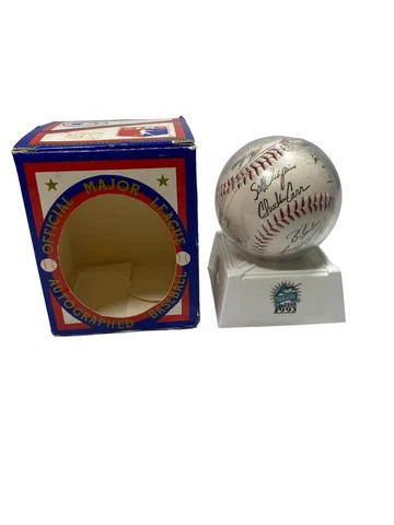 Vintage Official Major League Facsimile Autographed Baseball Florida Marlins Cover