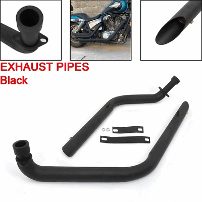 Big Radius Exhaust Pipes System Fit For Honda Shadow 1100 VT1100C2 Aero VT1100C3 Foto 1 de 4