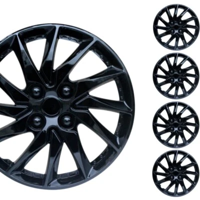 14"Tire Hub Caps Set of 4 Black for wheel rim cover for 2002-2007 Suzuki Aerio - Image 1 of 4