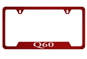 Red License Plate Frame For Q60 - Bild 1 von 1