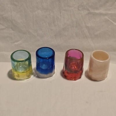 Juego de 4 vasos de resina de arte acrílico  Foto 1 de 4