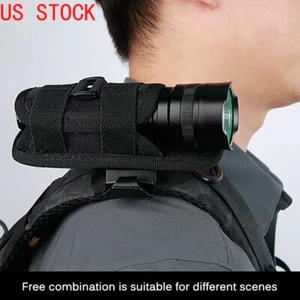Tactical 360 Degree Flashlight Pouch Holster Rotary Torch Case Belt Torch Holder - Picture 1 of 9