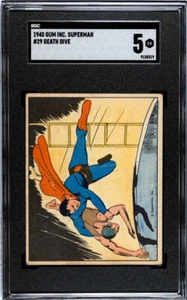 1940 Gum Inc Superman Death Dive #29 SGC 5 - Picture 1 of 2