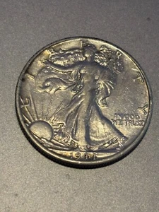 1944 D, 50c, Walking Liberty Half Dollar, Silver, Denver Mint. - Picture 1 of 4