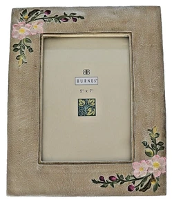 BURNES OF BOSTON PHOTO FRAME Ellice Dogwood Flowers 5x7 Portrait/Landscape NEW - Picture 1 of 10
