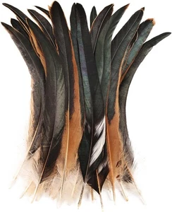 Colorful Rooster Tail Feathers-50PC 10-12inch Natural Long natural  - Picture 1 of 6