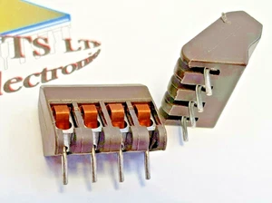 CX0400/0501 4 WAY Bulgin PCB Terminal Block (x2) Right Angle (129974) - Picture 1 of 1