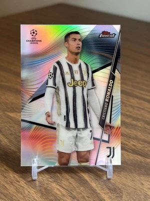 Cristiano Ronaldo 2020 2020-21 Topps Finest UEFA UCL Finest #1 Silver Refractor - Image 1 of 2