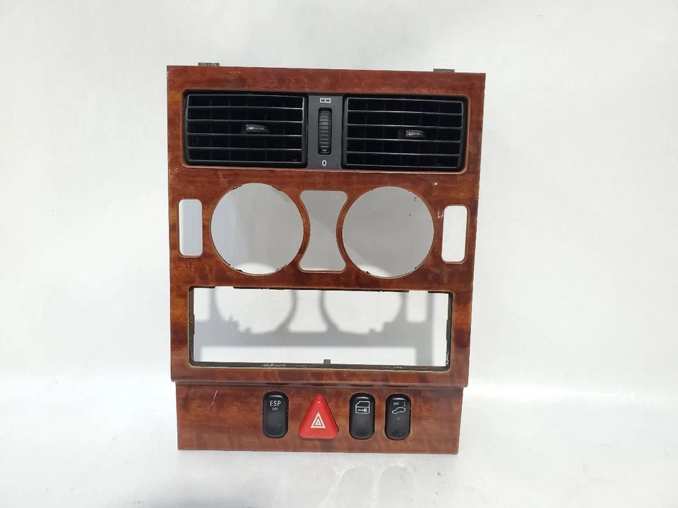 Mercedes SLK320 2001 radio OEM bisel de madera con interruptores de ventilación Foto 1 de 4