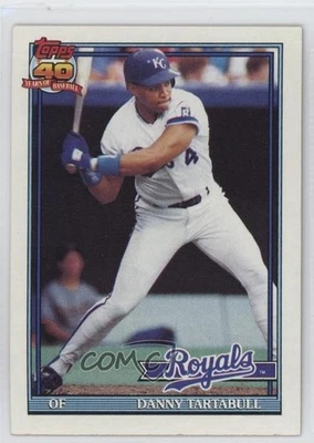 1991 Topps Danny Tartabull (B* Before Copyright; Barely Visible 40th on back) - Image 1 of 2