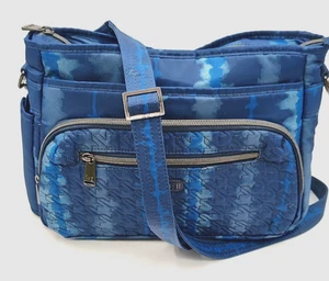 Lug Shimmy SE Crossbody Handtasche Tasche Beuteltasche gesteppt blau Reise Organizer - Bild 1 von 15