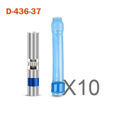 Crimp Splice 10Set Blue Butt Splice Connectors D-436-37 Applicable wire 16-20AWG - Image 1 of 4
