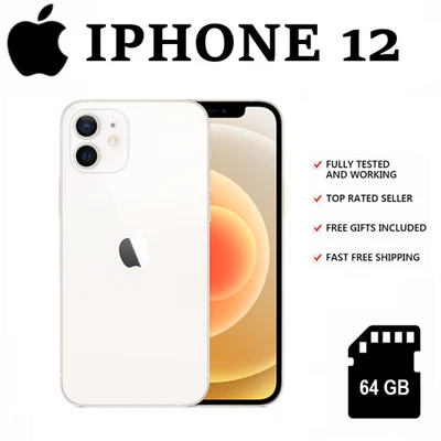 NEU Apple iPhone 12 - 64GB - Weiß (Ohne Simlock) (Dual-SIM) ✔️Versiegelte ✔️OVP - Bild 1 von 4