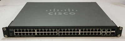 Cisco SG300-52MP 52-Port Gigabit PoE Managed Network Switch, Gray "X3B" - Image 1 of 4