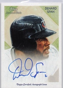Autógrafos Topps National Chicle 2010 #NCA-DS Denard Span - Imagen 1 de 2