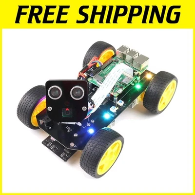 Kit Coche Raspberry Pi con Seguimiento Facial, Evitación de Obstáculos Foto 1 de 4