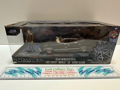 Jada Toys Supernatural Dean Winchester & 1967 Chevy Impala SS Sport Sedan NEW - Image 1 of 4