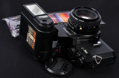 Cosina PM-1 35mm Film SLR c/w smc Pentax-A 50mm f/2 Standard Lens & PE-2003 Kit - Image 1 of 4