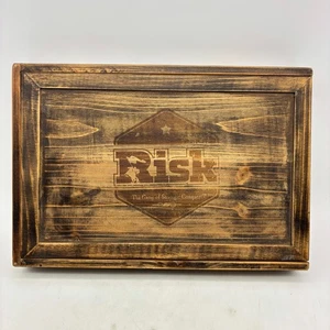Risk Rustic Series COMPLETE Hasbro 2017 Wooden Box Classic Family - Picture 1 of 14