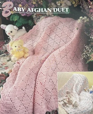 CROCHET Annie’s Afghan Quilt Club ~ “Baby Afghan Duet” ~ PATTERN ~ - Image 1 of 3