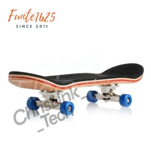 New Complete Wooden Fingerboard Skate Board Grit Box Foam Tape Maple Wood UK - Picture 1 of 16