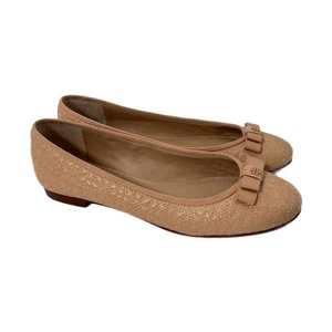 TORY BURCH Bryant gesteppter Leder-Ballerinas flache helle Eiche Größe 8 - Bild 1 von 10