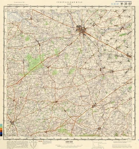 Russische Sowjetische Militär Topographische Karte - BAYEUX (Frankreich), 1:100 000, REPRINT - Bild 1 von 6