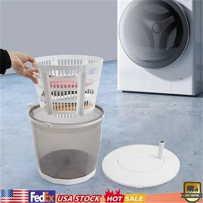 2 in 1 Hand Operated Washing Machine Spin Dryer Manual Clothes Washer For Travel - Image 1 of 4