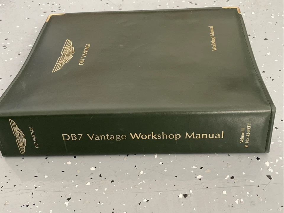 Manual de piezas de taller Aston Martin DB7 Vantage volumen 3 No. 43-85311 abril 1999 Foto 1 de 4