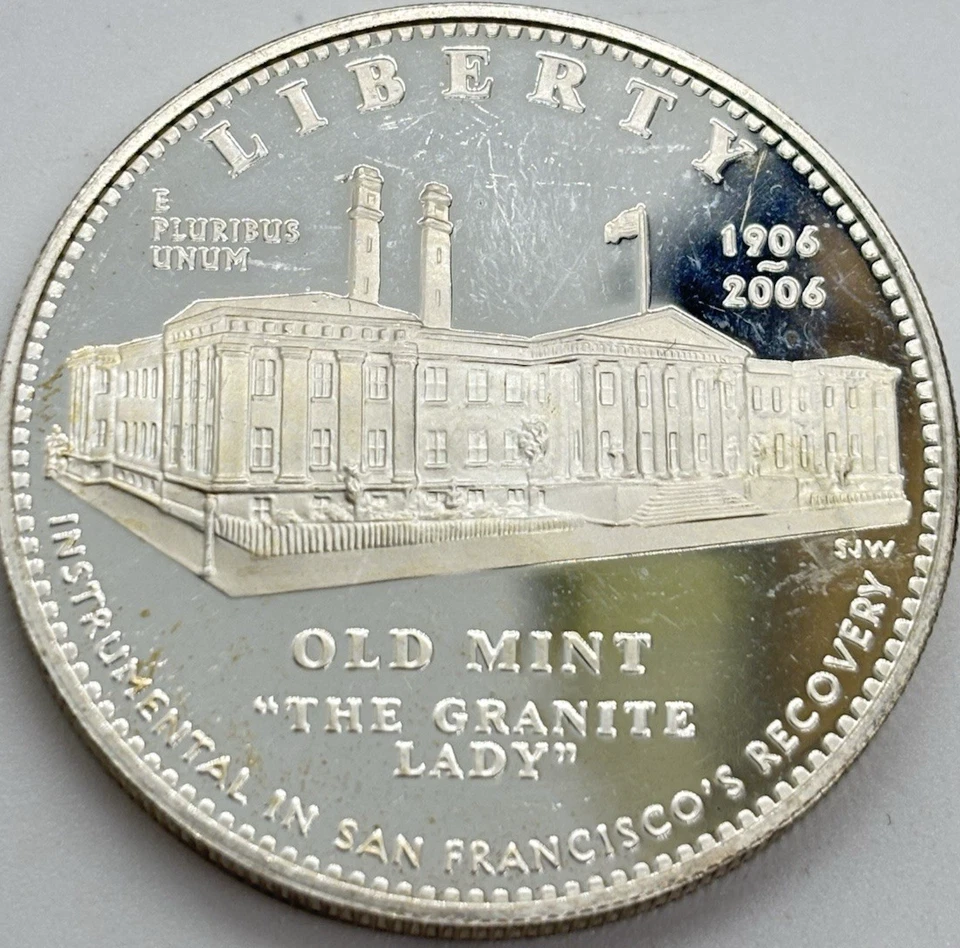 2006-S $1 Old San Francisco Mint Commemorative Silver Dollar Unc #14212 - Image 1 of 3