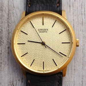 Orologio Citizen Excel Dressel Quarzo Oro 18K Riempito Vintage Funzionante - Foto 1 di 11