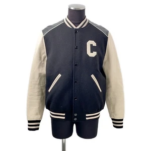 CELINE Leather Stadium Jacket Size 48 Wool 90%/Nylon 10% Leather: Sheep leat... - Picture 1 of 14
