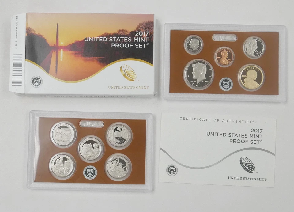 2017 US Mint 10 Coin Proof Set w/ Original Box & COA ~ Free Shipping - Image 1 of 1