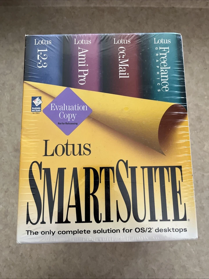 Lotus Smart Suite IBM OS/2 NEVER OPENED SEALED 3.5 3 1/2 Floppy Disk - Image 1 of 4